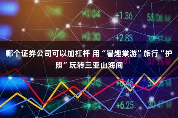 哪个证券公司可以加杠杆 用“暑趣棠游”旅行“护照”玩转三亚山海间